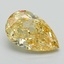 3.01 Ct. Fancy Vivid Yellow Pear Lab Grown Diamond