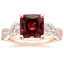 14K Rose Gold Luxe Willow Three Stone Diamond Ring (1/2 ct. tw.), smalltop view