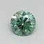 0.6 Ct. Fancy Vivid Pacific Green Round Lab Grown Diamond