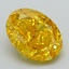 2.75 Ct. Fancy Vivid Yellow Oval Lab Grown Diamond
