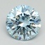 3.01 Ct. Fancy Vivid Blue Round Lab Grown Diamond