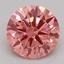 1.02 Ct. Fancy Vivid Pink Round Lab Grown Diamond