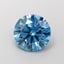 1.77 Ct. Fancy Vivid Blue Round Lab Grown Diamond