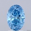 1.50 Ct. Fancy Vivid Blue Oval Lab Grown Diamond
