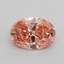 1.00 Ct. Fancy Intense Pink Oval Lab Grown Diamond