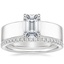 18K White Gold Alden Diamond Ring with Luxe Ballad Diamond Ring (1/4 ct. tw.)