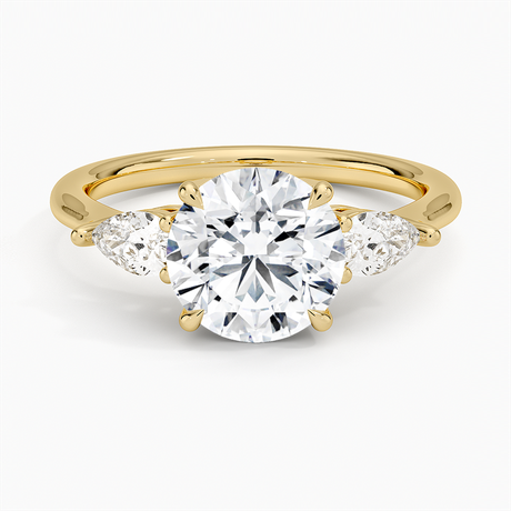 Opera Diamond Three Stone Engagement Ring