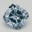 1.59 Ct. Fancy Intense Blue Cushion Lab Grown Diamond