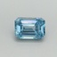 0.39 Ct. Fancy Vivid Blue Emerald Lab Grown Diamond