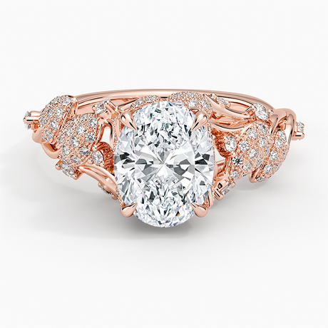 14K Rose Gold Luxe Canopy Diamond Ring