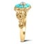 The Santa Monica Ring, smalltop view on a hand