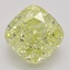 2.53 Ct. Fancy Intense Yellow Cushion Diamond