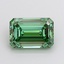 2.55 Ct. Fancy Vivid  Green Emerald Lab Grown Diamond