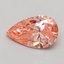 0.50 Ct. Fancy Vivid Pink Pear Lab Grown Diamond