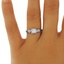 The Tanya Ring, smalltop view on a hand