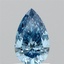 1.02 Ct. Fancy Vivid Blue Pear Lab Grown Diamond