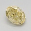 1.13 Ct. Fancy Intense Yellow Oval Lab Grown Diamond