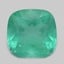 7.2x7.3mm  Green  Cushion   Emerald