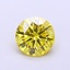 1.06 Ct. Fancy Vivid Yellow Round Lab Grown Diamond