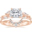 14K Rose Gold Secret Garden Diamond Ring (1/2 ct. tw.) with Lunette Diamond Ring