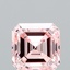 3.24 Ct. Fancy Intense Pink Asscher Lab Grown Diamond