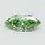 0.53 Ct. Fancy Vivid Green Marquise Lab Grown Diamond