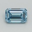 1.51 Ct. Fancy Intense Blue Emerald Lab Grown Diamond