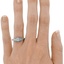 The Odell Ring, smallzoomed in top view on a hand