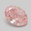 1.04 Ct. Fancy Intense  Pink Oval Lab Grown Diamond