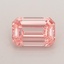 0.70 Ct. Fancy Vivid  Pink Emerald Lab Grown Diamond