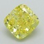 2.72 Ct. Fancy Vivid Yellow Cushion Lab Grown Diamond