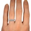 The Vail Ring, smallzoomed in top view on a hand
