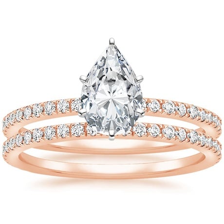 14K Rose Gold Luxe Ballad Bridal Set (1/2 ct. tw.)