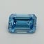 1.0 Ct. Fancy Vivid Malibu Blue Emerald Lab Grown Diamond