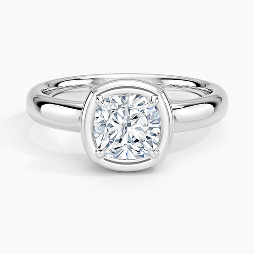 Margot Bezel Ring in Platinum