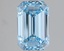 1.97 Ct. Fancy Vivid Blue Emerald Lab Grown Diamond