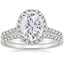 PT Moissanite Odessa Diamond Ring (1/5 ct. tw.) with Sonora Diamond Ring (1/8 ct. tw.), smalltop view