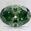2.00 Ct. Fancy Vivid Pacific Green Oval Lab Grown Diamond