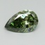 1.04 Ct. Fancy Vivid Green Pear Lab Grown Diamond