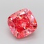 2.75 Ct. Fancy Vivid Pink Cushion Lab Grown Diamond