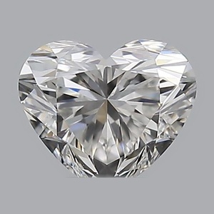 Heart diamond — real photo