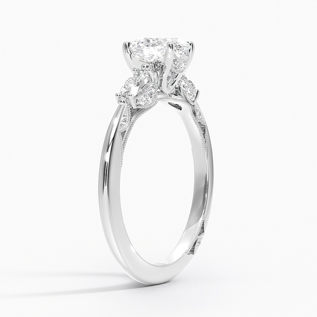 Three Stone Marquise Engagement Ring