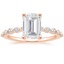 14K Rose Gold Marseille Half Coverage Diamond Ring (1/4 ct. tw.), smalltop view