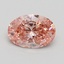 0.93 Ct. Fancy Vivid Pink Oval Lab Grown Diamond