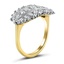 The Edina Ring, smalltop view on a hand