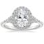 18K White Gold Nadia Halo Diamond Ring (1/4 ct. tw.), smalltop view