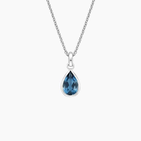 London Blue Topaz Teardrop Pendant