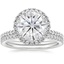 18KW Moissanite Waverly Diamond Bridal Set (2/3 ct. tw.), smalltop view