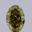 2.13 Ct. Fancy Vivid Green Oval Lab Grown Diamond
