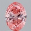 1.47 Ct. Fancy Vivid Pink Oval Lab Grown Diamond